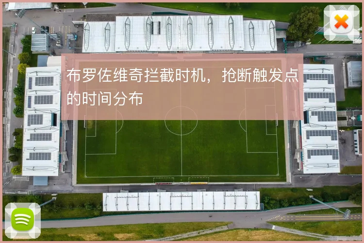 布罗佐维奇拦截时机,抢断触发点的时间分布